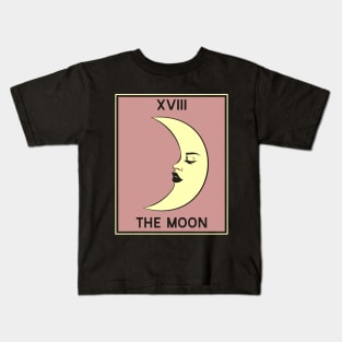 The Moon - Crescent Moon Tarot Card Kids T-Shirt